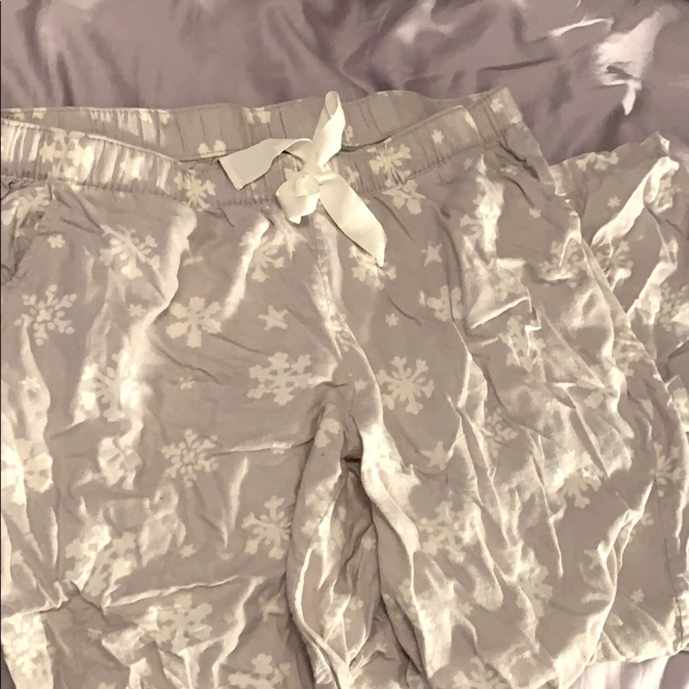 Aerie snowflake flannel pajama pants LONG